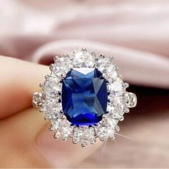  BRIDAL ENGAGEMENT RING WEDDING RING GG16 - Picture 2 of 3